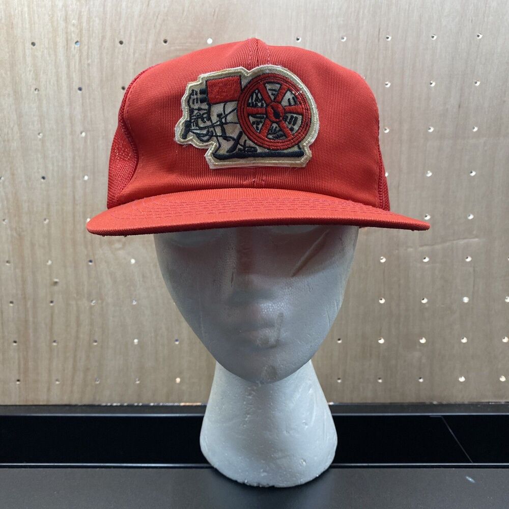 Young An Vintage SnapBack  Hat Farmer Trucker Machinery
